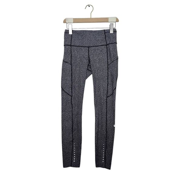 Lululemon Fast Free 7/8 Tight Women's Size 6 Frozen Fizz Nulux - Picture 1 of 7